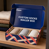 Boîte d'expédition personnalisée en carton ondulé E-Flute brillant avec insert à 3 fentes pour coffrets cadeaux de vêtements