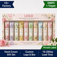 Lot de 10 crèmes pour les mains de 35g, senteurs variées, hydratantes, en gros, pour cadeaux de fêtes et de mariage - GMPC Vegan Private Label