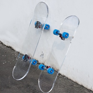 <span class=keywords><strong>Skateboard</strong></span> in Acrilico Trasparente con Ruote, Espositore Decorativo da Parete, <span class=keywords><strong>Skateboard</strong></span> da Surf Personalizzabili all'Ingrosso - Product Image 5
