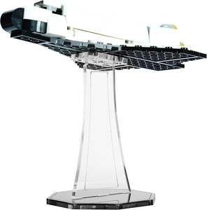 Toqusdy Eco-friendly Modern Universal Clear Acrylic Display Stand (2-Pack) Transparente 3x4-Stud Base Holder para construcción - Product Image 4