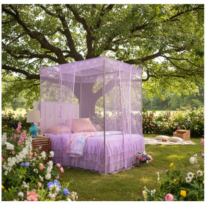 <span class=keywords><strong>Moustiquaire</strong></span> Pliable <span class=keywords><strong>Imprégnée</strong></span> 100 % Polyester, Tente <span class=keywords><strong>de</strong></span> Cour <span class=keywords><strong>de</strong></span> Princesse pour Usage Domestique - Product Image 6