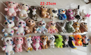 Juguete de Peluche de Fábrica con <span class=keywords><strong>Ojos</strong></span> Grandes y <span class=keywords><strong>Brillantes</strong></span> de 4, 6, 7, 8, 9 Pulgadas, Gato, Perro, Ciervo, Tigre, Unicornio, Animal de Peluche, 12 Signos del Zodíaco, Juguete de Peluche con <span class=keywords><strong>Ojos</strong></span> Grandes - Product Image 3