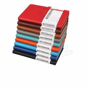 Perfect Binding Customized logo <b>A5</b> B6 PU Leather Hard Cover Journal <b>Notebook</b> Password Book - Product Image 2