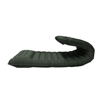 Nouveau matelas de randonnée en TPU pour l'extérieur, coussin de couchage de camping double auto-gonflant, 5 pouces d'épaisseur, gris, avec pompe à air intégrée