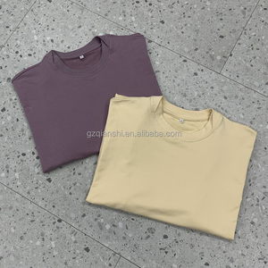   เสื้อยืดคุณภาพสูงสำหรับทุกเพศ ผลิตแบบตัดเย็บตามสั่ง เสื้อยืดโอเวอร์ไซส์ทรงบ็อกซี่ เสื้อยืดผ้าฝ้ายเปล่าแบบครอป - Product Image 3