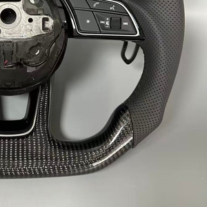 Volante de coche de fibra de carbono al por mayor accesorios de coche para Audi A3 A4 A5 A7 S7 RS7 <span class=keywords><strong>A6</strong></span> S6 RS6 C8 A8 A6L S8 Q6 C8 modelos - Product Image 3