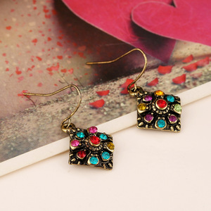 LX6008 Pendientes de gota vintage Pendientes geométricos de moda Pendientes simples Joyería al por mayor - Product Image 3