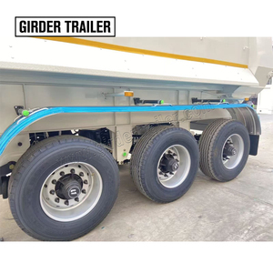 Precio <span class=keywords><strong>de</strong></span> fábrica Heavy Duty 2-6 Ejes 40-120 Toneladas Semi-Remolque Suspensión neumática Inclinación trasera Camión volquete trasero en venta - Product Image 2