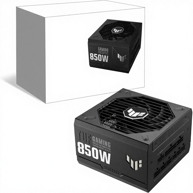 TUF Gaming 850W Gold ATX 3.0 Fully Modular Desktop Power Supply 80+ Gold Certified Military-Grade Components Dual Ball Bearing