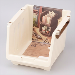 Organizzatore di organizzazione e archiviazione per la casa bianco profondo a 2 livelli Inomata - Product Image 1