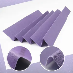 Fornitura di fabbrica 230*280mm viola impermeabile ossido di alluminio rettangolo abrasivo carta vetrata bagnata e asciutta per la molatura