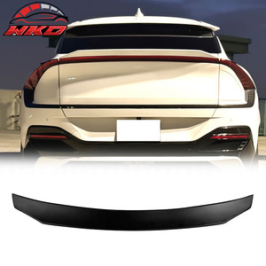 Convient pour Kia EV6 2021-2026 Spoiler de coffre style X non peint noir - Product Image 1