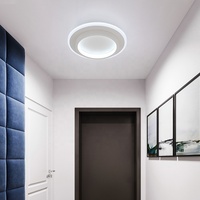 Lustre LED Rond Moderne Plafonnier Encastré pour Salon et Couloir