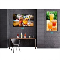 Pantalla Táctil Capacitiva LCD de 65 Pulgadas para Montaje en Pared, Kiosco Digital OEM con Resolución 4K, Reproductor de Publicidad Android Actualizado, IA Interactiva