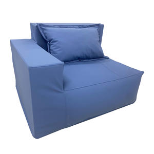 Grands fauteuils poufs avec oreiller Canapé pouf moyen avec éponge Remplissage sac <span class=keywords><strong>de</strong></span> meubles Fauteuil canapé paresseux au sol - Product Image 2
