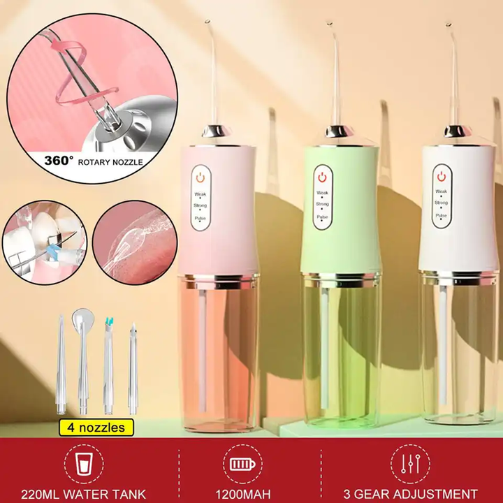 Apiker Water Flosser 10 Pressure - Düsen 8 Düsen - 600 Ml IPX7 - Tartar - View #3