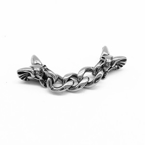 Cuentas de elefante de acero inoxidable yunique para hacer pulseras, componentes de joyería de estilo retro de forma irregular, GZY-316-126 - Product Image 1