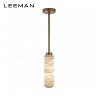 Suspension LED moderne décorative en albâtre pour table à manger, îlot de cuisine, chevet, restaurant, maison de luxe