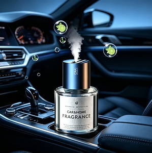 Hoogwaardige luxe zilveren metalen draagbare USB auto-luchtverfrisser <span class=keywords><strong>diffuser</strong></span> met vibratiesensor en elektrische aandrijving, lavendel en citroen - Product Image 4