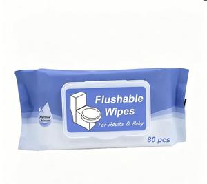 Toallitas Húmedas Desechables para Inodoro, para Adultos y Bebés, a Base de Plantas, para Hombres y Mujeres, Sin Blanquear, Venta al por Mayor del Fabricante - Product Image 1