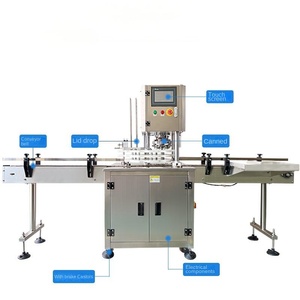 Fully Automatic Fruit <b>Juice</b> Beverages Canned Beer Red Beans Porridge Double Head Can Sealing Machine - Product Image 4