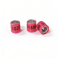 Bague de patte d'oiseau 2026 multicolore pour pigeon de course, avec inscription, en plastique réutilisable, toutes saisons