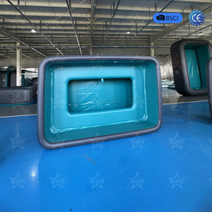 Spa gonflable de qualité commerciale, robuste, avec pompe intégrée et système d'eau salée, <span class=keywords><strong>piscine</strong></span> de spa extérieure de luxe pour le camping et le jardin - Product Image 3