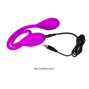 PETITTY LOVE Snaky <span class=keywords><strong>Vibe</strong></span> USB ricarica vibratore indossabile da donna doppia vibrazione con diverse modalità di velocità lesbo Sex Toy - Product Image 4