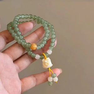 RINHOO Vente en gros Nouveau bracelet coréen tendance mignon en forme de boule colorée en cristal et strass fait main, bijoux unisexes, cadeau - Product Image 6