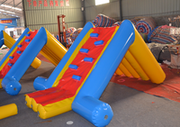 Ventes directes usine : Toboggan aquatique gonflable d'extérieur, équipement de parc aquatique, toboggan gonflable flottant pour piscine au sol