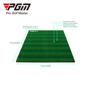 Venta al por mayor <span class=keywords><strong>PGM</strong></span> DJD016 3D primavera césped artificial antideslizante Golf Driving Range guía golpear Mat verde corto espesar entrenamiento de Golf - Product Image 5
