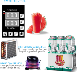 Miken เครื่องทำน้ำปั่นเชิงพาณิชย์3ชาม12L X 3ถังสแตนเลสพร้อมอุปกรณ์เบเกอรี่เชิงพาณิชย์ - Product Image 3