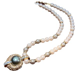 ชุดสร้อยคอและต่างหูสไตล์โบฮีเมียนลายเรขาคณิตชุบทองประดับด้วยหินเทอร์ควอยซ์และมุกสำหรับผู้หญิง - Product Image 5