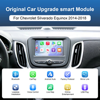 Kit de Actualización OEM, Decodificador Inalámbrico CarPlay Android Auto, Interfaz de Retrofit para Chevrolet Silverado Equinox 2014-2018, Pantalla de 8''