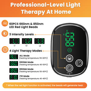 Cinturón de Terapia de Luz Roja Recargable por USB de Doble Longitud de Onda (660nm y 850nm NIR) para Alivio del Dolor de Espalda y Abdomen - Product Image 6