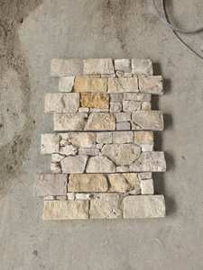 Revêtement <span class=keywords><strong>mural</strong></span> en pierre de schiste texturée jaune tigre chinois de conception moderne, surface fendue, durable, pour l'extérieur des hôtels - Product Image 5