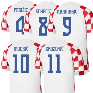 10 Mordic क्रोएशिया घर फुटबॉल जर्सी 2022 2023 पुरुषों सस्ता खेल टी शर्ट 4 Perisic 8 Kovacic 9 Kramaric फुटबॉल वर्दी