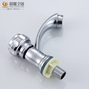 Robinet de lavabo Chenlu à 4 centres, monocommande, chromé, avec valve en céramique, à poser sur le comptoir - Product Image 5