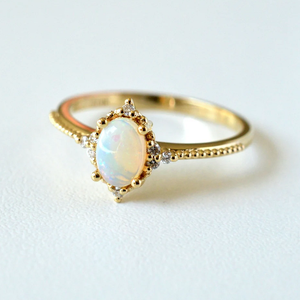 Wunderschöner 925er vergoldeter Naturfeuer-Ovaldiamant-Originals tein <span class=keywords><strong>ring</strong></span> aus Sterling silber - Product Image 2