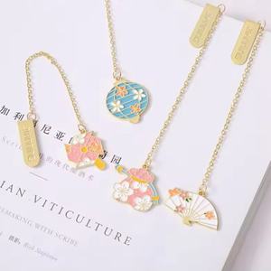 Marcapáginas de Metal con Diseño Creativo de Dibujos Animados, Moderno y Bonito, Chapado en Oro, de Aleación de Zinc de Alta Calidad, Personalizable, para Recuerdo - Product Image 1