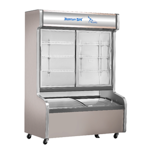 XUECUN/Snow Village Armoire combinée de luxe pour vitrine d'affichage à double température à économie d'énergie <span class=keywords><strong>Congélateur</strong></span> Boissons Aliments surgelés - Product Image 1