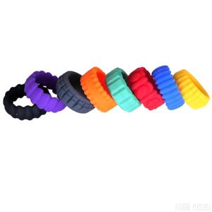 Kids Silicone Sensory Fidget <b>Rings</b> Toys, Textured <b>Stress</b> Relief Finger <b>Rings</b> Educational Toys for Children - Product Image 2