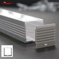 LS-142 profilé en aluminium série 6000 35x35mm pour diffuseur de plafond avec service de traitement de coupe pour décorations