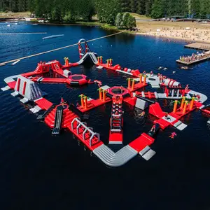 2023 novo design equipamento flutuante inflável parque aquático parque para venda