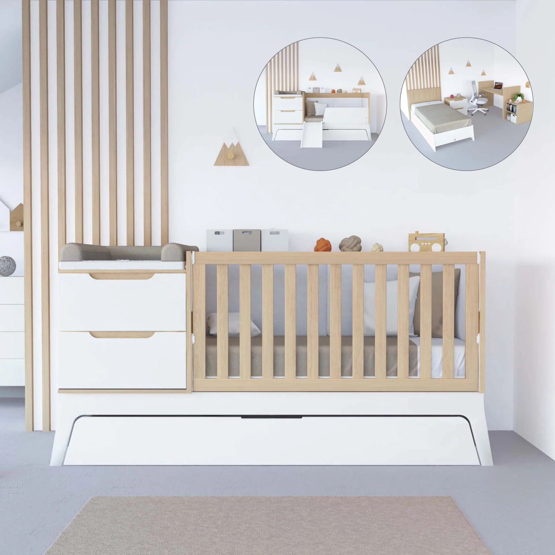 baby cot bed crib with mattress
