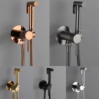 JVK WC toilette en laiton Bidet Ablution robinet doré Shattaf ensemble dissimulé chaud et froid à main Toliet jet d'eau Bidet or