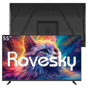 Televisor Inteligente de 55 Pulgadas, 4K UHD LED, Sin Marco, Wi-Fi, Bluetooth, HDR10, Dolby Audio, Pantalla Plana para Uso en Hoteles, Hogares y Negocios - Product Image 1