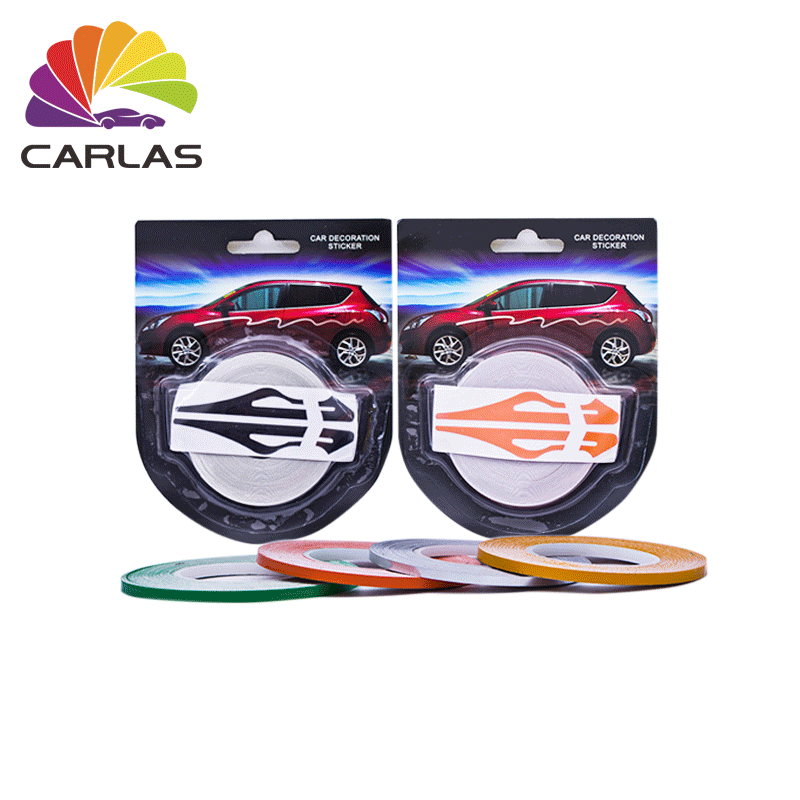 Carlas colorido coche calcomanías pin de cinta etiqueta engomada decoración del coche de rayas - Product Image 6