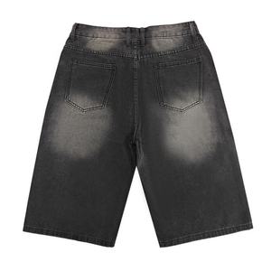 Shorts en jean pour homme, style cargo, décontracté, tendance, surdimensionné, délavé, de haute qualité, Edge Denim - Product Image 3