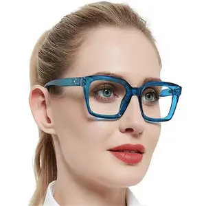 2023 plastic square anti blue light custom design eyewear optical frame eye glasses